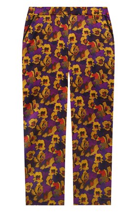 Детские шелковые брюки PAADE MODE разноцветного цвета, арт. 20418052/4M-8Y | Фото 1 (Материал внешний: Шелк; Девочки Кросс-КТ: Брюки-одежда; Ростовка одежда: 6 лет | 116 см, 8 лет | 128 см)