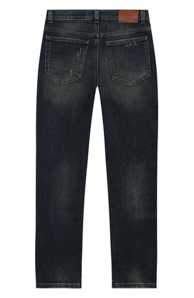 Детские джинсы DOLCE & GABBANA синего цвета по цене 28100 руб., арт. L42F33/LD943/8-14 | Фото 2 Детские джинсы DOLCE & GABBANA синего цвета, арт. L42F33/LD943/8-14 | Фото 2