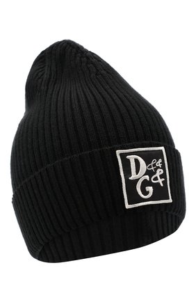 Детского шерстяная шапка DOLCE & GABBANA черного цвета по цене 14500 руб., арт. LBKH50/JAVYI | Фото 1 Детского шерстяная шапка DOLCE & GABBANA черного цвета, арт. LBKH50/JAVYI | Фото 1
