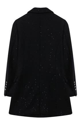 Детское шерстяное пальто BALMAIN синего цвета по цене 77000 руб., арт. 6N2030/NB160/12-16 | Фото 2 Детское шерстяное пальто BALMAIN синего цвета, арт. 6N2030/NB160/12-16 | Фото 2