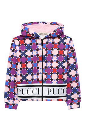 Детский хлопковая толстовка EMILIO PUCCI фиолетового цвета по цене 18400 руб., арт. 9N4060/ND770/5-8 | Фото 1 Детский хлопковая толстовка EMILIO PUCCI фиолетового цвета, арт. 9N4060/ND770/5-8 | Фото 1