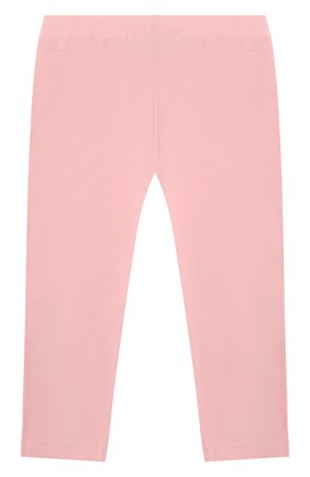 Детские хлопковые леггинсы MOSCHINO розового цвета по цене 2960 руб., арт. MJP02B/LBA11 | Фото 2 Детские хлопковые леггинсы MOSCHINO розового цвета, арт. MJP02B/LBA11 | Фото 2