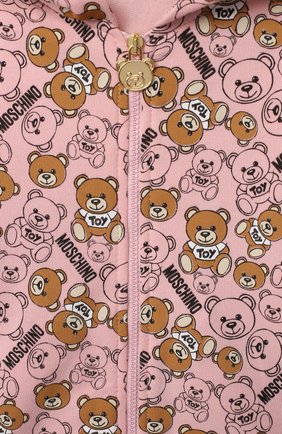 Детский хлопковая толстовка MOSCHINO розового цвета по цене 8995 руб., арт. MSF00Q/LDB46 | Фото 3 Детский хлопковая толстовка MOSCHINO розового цвета, арт. MSF00Q/LDB46 | Фото 3