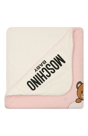 Детского хлопковое одеяло MOSCHINO розового цвета по цене 13250 руб., арт. MUB006/LCE00 | Фото 1 Детского хлопковое одеяло MOSCHINO розового цвета, арт. MUB006/LCE00 | Фото 1