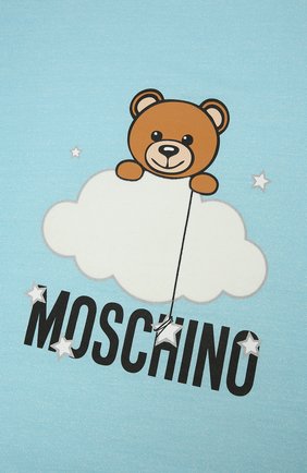 Детского хлопковое одеяло MOSCHINO голубого цвета по цене 13250 руб., арт. MUB006/LCE00 | Фото 2 Детского хлопковое одеяло MOSCHINO голубого цвета, арт. MUB006/LCE00 | Фото 2