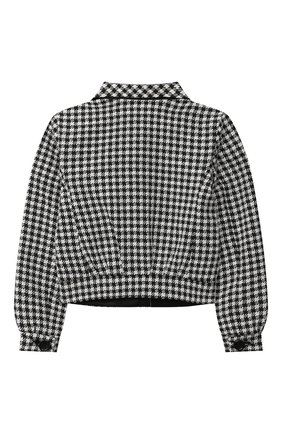 Детский жакет EMPORIO ARMANI черно-белого цвета по цене 19950 руб., арт. 6H3G68/2NMMZ | Фото 2 Детский жакет EMPORIO ARMANI черно-белого цвета, арт. 6H3G68/2NMMZ | Фото 2