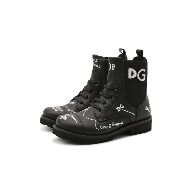 Кожаные ботинки Dolce & Gabbana D10983/AH813/29-36