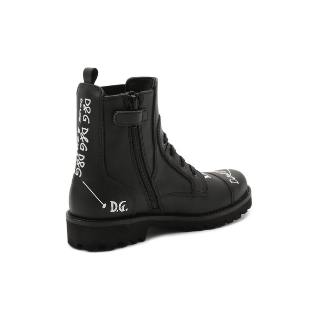 Кожаные ботинки Dolce & Gabbana D10983/AH813/29-36 Фото 3