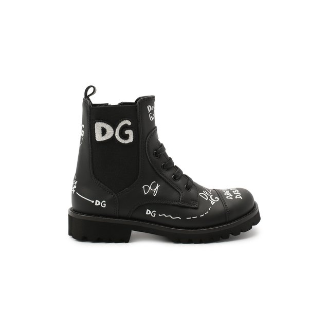 Кожаные ботинки Dolce & Gabbana D10983/AH813/29-36 Фото 5