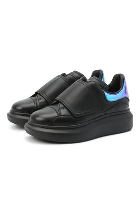 Детские кожаные кеды ALEXANDER MCQUEEN черного цвета по цене 24100 руб., арт. 634736/WHX1J | Фото 1 Детские кожаные кеды ALEXANDER MCQUEEN черного цвета, арт. 634736/WHX1J | Фото 1