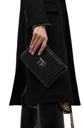 Женский клатч TOM FORD черного цвета по цене 59950 руб., арт. S0357P-ICL019 | Фото 2 Женский клатч TOM FORD черного цвета, арт. S0357P-ICL019 | Фото 2