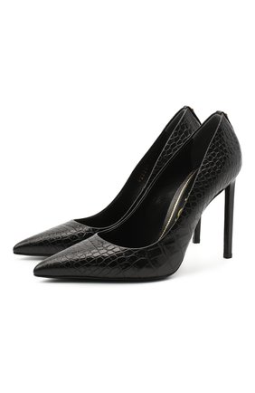 Женская кожаные туфли TOM FORD черного цвета по цене 52100 руб., арт. W2326T-LCL125 | Фото 1 Женская кожаные туфли TOM FORD черного цвета, арт. W2326T-LCL125 | Фото 1