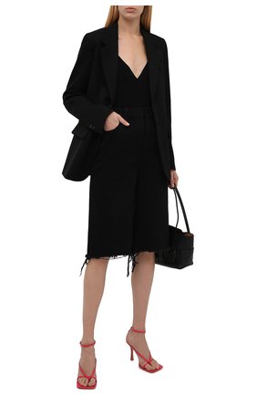 Женские кожаные босоножки BOTTEGA VENETA розового цвета по цене 57200 руб., арт. 608835/VBSF0 | Фото 2 Женские кожаные босоножки BOTTEGA VENETA розового цвета, арт. 608835/VBSF0 | Фото 2