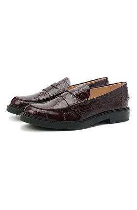 Женские кожаные лоферы TOD’S бордового цвета по цене 39950 руб., арт. XXW59C0DD40XLX | Фото 1 Женские кожаные лоферы TOD’S бордового цвета, арт. XXW59C0DD40XLX | Фото 1
