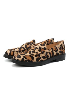 Женские кожаные лоферы TOD’S леопардового цвета по цене 49750 руб., арт. XXW59C0DD40ZPX | Фото 1 Женские кожаные лоферы TOD’S леопардового цвета, арт. XXW59C0DD40ZPX | Фото 1