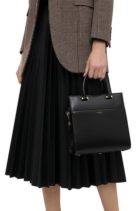 Женская сумка uptown SAINT LAURENT черного цвета по цене 183500 руб., арт. 636542/0SX0J | Фото 2 Женская сумка uptown SAINT LAURENT черного цвета, арт. 636542/0SX0J | Фото 2