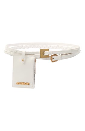 Женский пояс JACQUEMUS белого цвета по цене 23150 руб., арт. 203AC29/300110 | Фото 1 Женский пояс JACQUEMUS белого цвета, арт. 203AC29/300110 | Фото 1