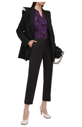 Женская шелковая рубашка DRIES VAN NOTEN фиолетового цвета по цене 69950 руб., арт. 202-10754-1200 | Фото 2 Женская шелковая рубашка DRIES VAN NOTEN фиолетового цвета, арт. 202-10754-1200 | Фото 2