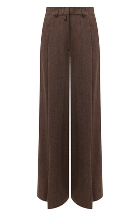 Женские шерстяные брюки DRIES VAN NOTEN коричневого цвета по цене 59950 руб., арт. 202-10940-1041 | Фото 1 Женские шерстяные брюки DRIES VAN NOTEN коричневого цвета, арт. 202-10940-1041 | Фото 1
