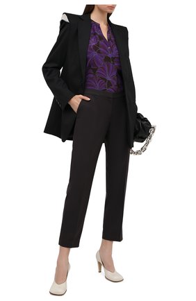Женские брюки DRIES VAN NOTEN темно-коричневого цвета по цене 54650 руб., арт. 202-10967-1224 | Фото 2 Женские брюки DRIES VAN NOTEN темно-коричневого цвета, арт. 202-10967-1224 | Фото 2