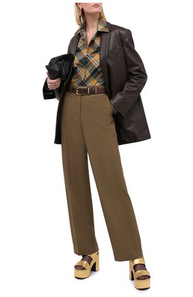 Женские шерстяные брюки DRIES VAN NOTEN бежевого цвета по цене 53800 руб., арт. 202-10981-1031 | Фото 2 Женские шерстяные брюки DRIES VAN NOTEN бежевого цвета, арт. 202-10981-1031 | Фото 2
