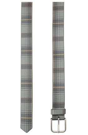 Женский кожаный ремень DRIES VAN NOTEN серого цвета по цене 24900 руб., арт. 202-11402-500 | Фото 2 Женский кожаный ремень DRIES VAN NOTEN серого цвета, арт. 202-11402-500 | Фото 2
