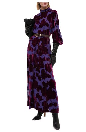 Женское платье из вискозы и шелка DRIES VAN NOTEN фиолетового цвета по цене 198500 руб., арт. 202-18623-1249 | Фото 2 Женское платье из вискозы и шелка DRIES VAN NOTEN фиолетового цвета, арт. 202-18623-1249 | Фото 2