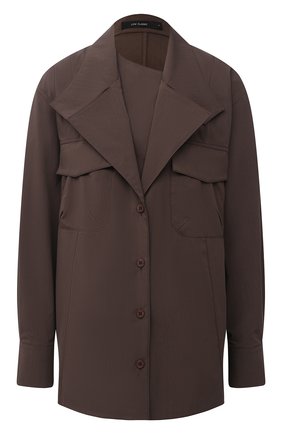 Женская рубашка LOW CLASSIC темно-коричневого цвета по цене 22550 руб., арт. L0W20FW_SH08DB | Фото 1 Женская рубашка LOW CLASSIC темно-коричневого цвета, арт. L0W20FW_SH08DB | Фото 1