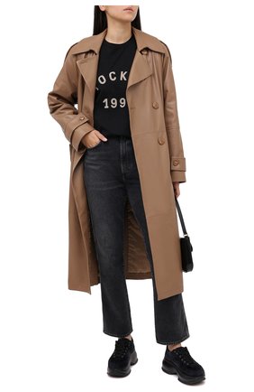 Женская хлопковая футболка TOSKVA черного цвета по цене 9800 руб., арт. BASE t-shirt-MENTS.U000-W21-T2S-900-300 | Фото 2 Женская хлопковая футболка TOSKVA черного цвета, арт. BASE t-shirt-MENTS.U000-W21-T2S-900-300 | Фото 2