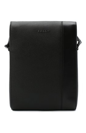 Мужская кожаная сумка edoh BALLY черного цвета, арт. ED0H/00 | Фото 1 (Ремень/цепочка: На ремешке; Материал: Натуральная кожа; Размер: small)