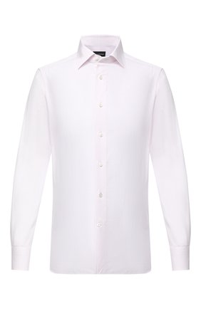 Мужская хлопковая сорочка ERMENEGILDO ZEGNA светло-розового цвета по цене 48350 руб., арт. 801502/9MS0BR | Фото 1 Мужская хлопковая сорочка ERMENEGILDO ZEGNA светло-розового цвета, арт. 801502/9MS0BR | Фото 1 (Длина (для топов): Стандартные; Рукава: Длинные; Материал внешний: Хлопок; Случай: Формальный; Стили: Классический; Воротник: Акула; Мужское Кросс-КТ: Сорочка-одежда; Принт: Однотонные; Манжеты: На пуговицах)