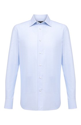 Мужская хлопковая сорочка ERMENEGILDO ZEGNA голубого цвета по цене 31700 руб., арт. 801420/9MS0PA | Фото 1 Мужская хлопковая сорочка ERMENEGILDO ZEGNA голубого цвета, арт. 801420/9MS0PA | Фото 1