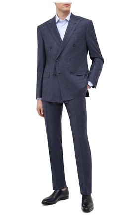 Мужская хлопковая сорочка ERMENEGILDO ZEGNA голубого цвета по цене 31700 руб., арт. 801420/9MS0PA | Фото 2 Мужская хлопковая сорочка ERMENEGILDO ZEGNA голубого цвета, арт. 801420/9MS0PA | Фото 2