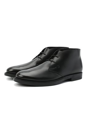 Мужские кожаные ботинки TOD’S черного цвета, арт. XXM62C0DH610LW | Фото 1 (Мужское Кросс-КТ: Ботинки-обувь, Дезерты-обувь, зимние ботинки; Материал утеплителя: Натуральный мех; Материал внешний: Кожа; Региональные ограничения белый список (Axapta Mercury): RU; Длина стельки: 29,3, 31,3, 33,3, 31,7, 28, 32,5, 26,5, 29,8, 27; толщина подошвы: 1,5; высота каблука: 2,8, 2,7; ширина носка стельки: 9,5, 9,6, 9,8, 10, 8,5, 8,6, 8,8)