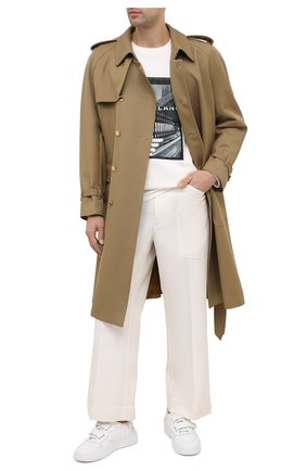Мужской хлопковый свитшот EMPORIO ARMANI белого цвета по цене 24950 руб., арт. 6H1MQ8/1JHSZ | Фото 2 Мужской хлопковый свитшот EMPORIO ARMANI белого цвета, арт. 6H1MQ8/1JHSZ | Фото 2