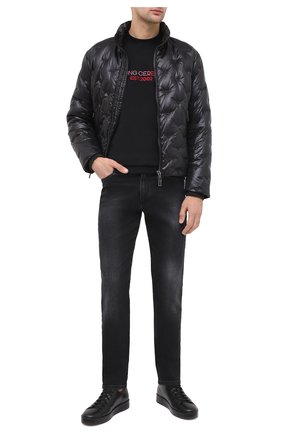 Мужская пуховая куртка EMPORIO ARMANI черного цвета по цене 43500 руб., арт. 6H1BM2/1NLXZ | Фото 2 Мужская пуховая куртка EMPORIO ARMANI черного цвета, арт. 6H1BM2/1NLXZ | Фото 2