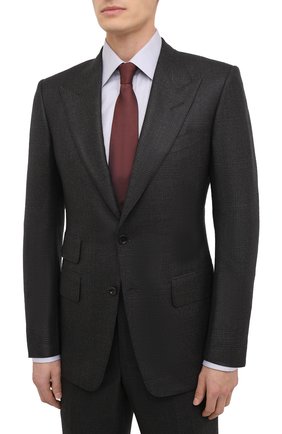 Мужской шерстяной костюм TOM FORD темно-коричневого цвета по цене 372500 руб., арт. 822R31/21AL43 | Фото 2 Мужской шерстяной костюм TOM FORD темно-коричневого цвета, арт. 822R31/21AL43 | Фото 2