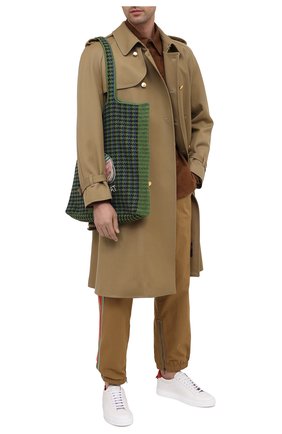 Мужские хлопковые джоггеры GUCCI бежевого цвета по цене 79000 руб., арт. 615775/XDBBH | Фото 2 Мужские хлопковые джоггеры GUCCI бежевого цвета, арт. 615775/XDBBH | Фото 2
