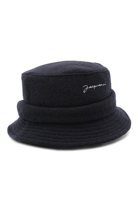 Мужская шерстяная панама le bob JACQUEMUS темно-синего цвета по цене 9440 руб., арт. 206AC03/512380 | Фото 1 Мужская шерстяная панама le bob JACQUEMUS темно-синего цвета, арт. 206AC03/512380 | Фото 1