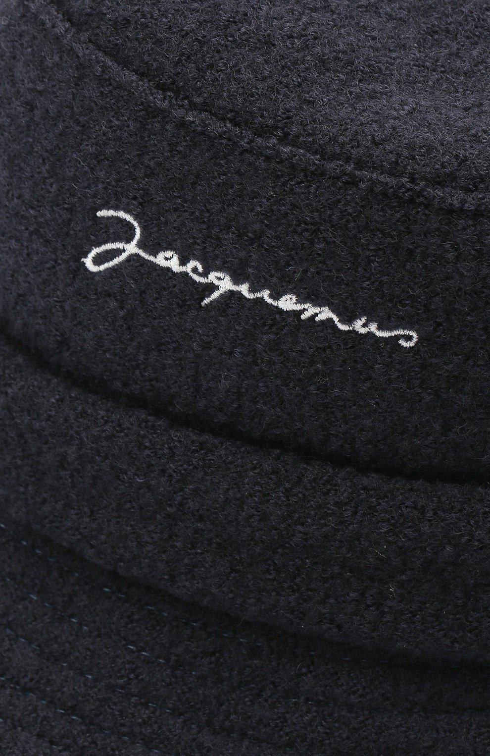Мужская шерстяная панама le bob JACQUEMUS темно-синего цвета по цене 9440 руб., арт. 206AC03/512380 | Фото 3 Мужская шерстяная панама le bob JACQUEMUS темно-синего цвета, арт. 206AC03/512380 | Фото 3
