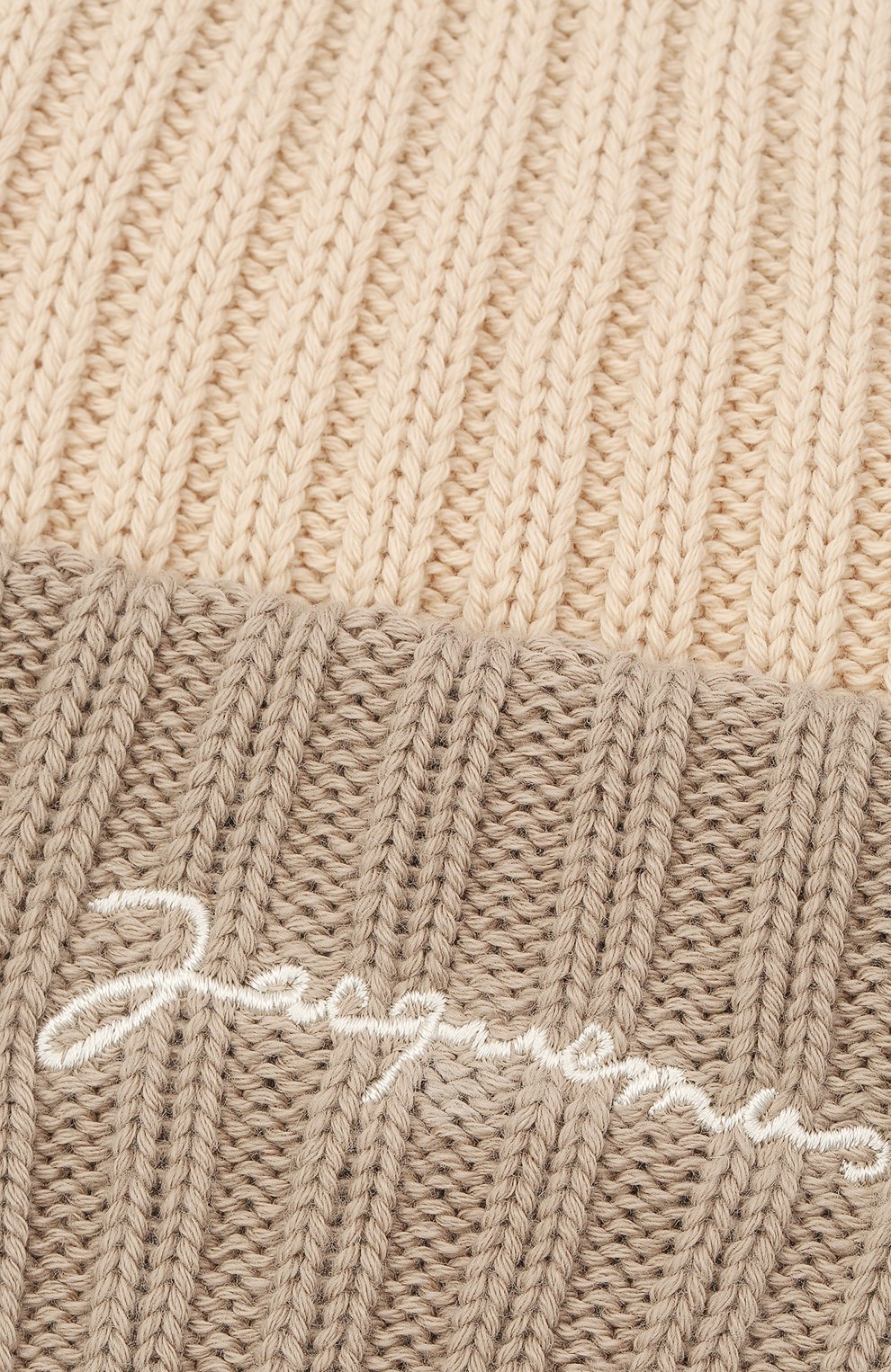 Мужская хлопковая шапка le bonnet JACQUEMUS бежевого цвета по цене 7775 руб., арт. 206AC07/514160 | Фото 3 Мужская хлопковая шапка le bonnet JACQUEMUS бежевого цвета, арт. 206AC07/514160 | Фото 3