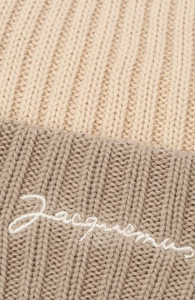 Мужская хлопковая шапка le bonnet JACQUEMUS бежевого цвета по цене 7775 руб., арт. 206AC07/514160 | Фото 3 Мужская хлопковая шапка le bonnet JACQUEMUS бежевого цвета, арт. 206AC07/514160 | Фото 3