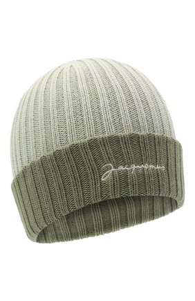 Мужская хлопковая шапка le bonnet JACQUEMUS зеленого цвета по цене 7775 руб., арт. 206AC07/514560 | Фото 1 Мужская хлопковая шапка le bonnet JACQUEMUS зеленого цвета, арт. 206AC07/514560 | Фото 1