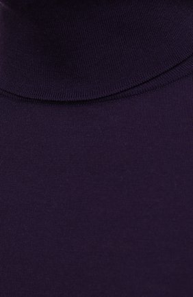 Мужской шерстяная водолазка LORO PIANA фиолетового цвета, арт. FAL3612 | Фото 5 (Материал внешний: Шерсть; Рукава: Длинные; Принт: Без принта; Длина (для топов): Удлиненные; Региональные ограничения белый список (Axapta Mercury): RU; Мужское Кросс-КТ: Водолазка-одежда; Стили: Кэжуэл)