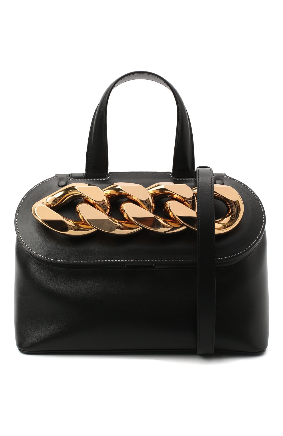 Женская сумка chain lid JW ANDERSON черного цвета по цене 0 руб., арт. HB0307 LA0020 | Фото 5 Женская сумка chain lid JW ANDERSON черного цвета, арт. HB0307 LA0020 | Фото 5 (Сумки-технические: Сумки через плечо, Сумки top-handle; Размер: medium; Материал: Натуральная кожа)