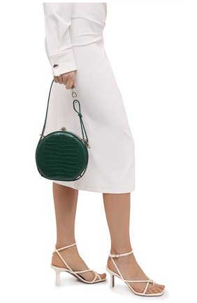 Женская сумка canteen из кожи аллигатора RALPH LAUREN зеленого цвета по цене 1315000 руб., арт. 435790384AMIS | Фото 2 Женская сумка canteen из кожи аллигатора RALPH LAUREN зеленого цвета, арт. 435790384AMIS | Фото 2