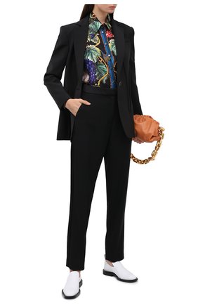 Женские шерстяные брюки BALMAIN черного цвета по цене 127000 руб., арт. UF15248/167L | Фото 2 Женские шерстяные брюки BALMAIN черного цвета, арт. UF15248/167L | Фото 2