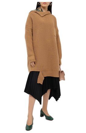 Женская кожаные туфли TOD’S зеленого цвета по цене 54400 руб., арт. XXW84C0DE62ELU | Фото 2 Женская кожаные туфли TOD’S зеленого цвета, арт. XXW84C0DE62ELU | Фото 2