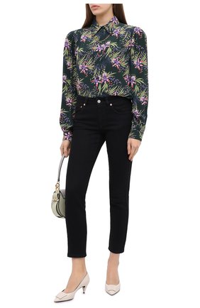Женская шелковая блузка GIVENCHY зеленого цвета по цене 122500 руб., арт. BW60NJ1367 | Фото 2 Женская шелковая блузка GIVENCHY зеленого цвета, арт. BW60NJ1367 | Фото 2