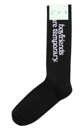 Женские носки OFF-WHITE черно-белого цвета по цене 5465 руб., арт. 0WRA003F20KNI0011001 | Фото 1 Женские носки OFF-WHITE черно-белого цвета, арт. 0WRA003F20KNI0011001 | Фото 1